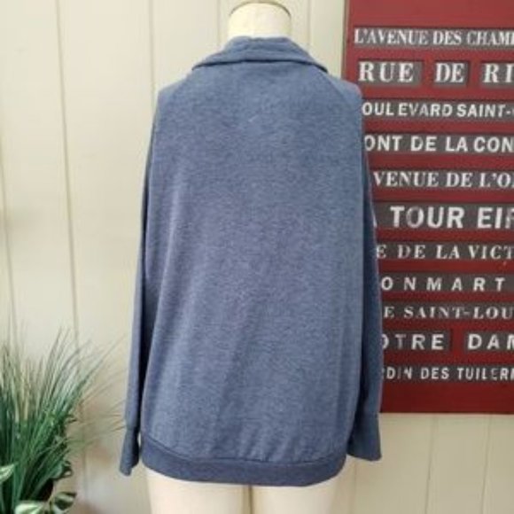 Well Worn by Los Angeles cowl neck side lace dessert bullhead graphic sweater - Picture 6 of 7